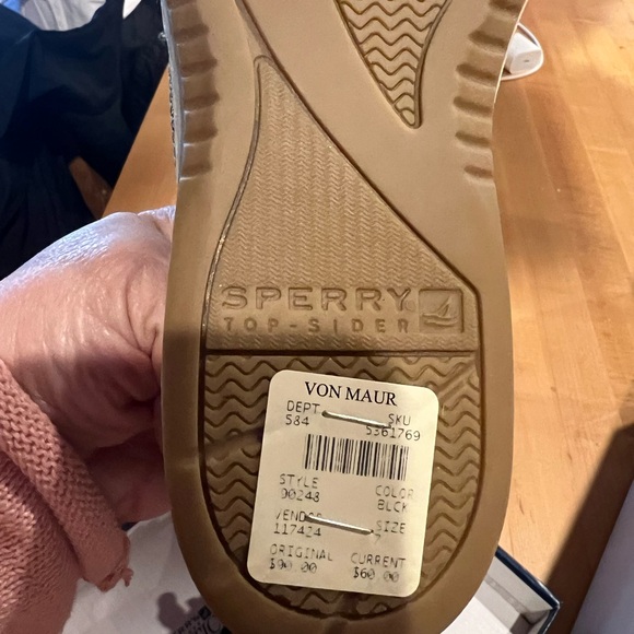 Sperry Black and Brown Top-Sider Shoes - Picture 3 of 9